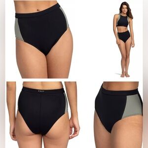 Roxy women’s pro neoprene high waisted bikini bottoms L